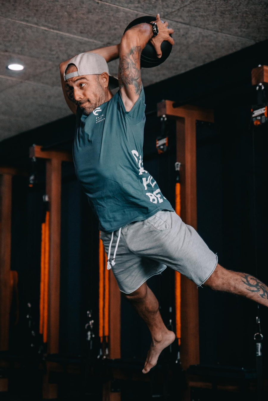 Israel Llansola during surf-specific training